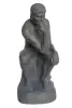 Product image 3 of the product “Man in Contemplation, 110 cm Height, Cast Stone, Bronze Colour ”